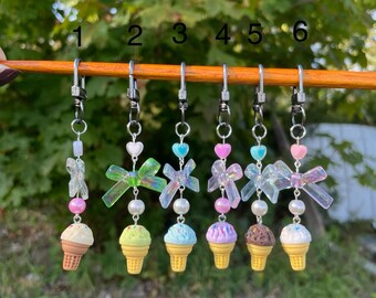 アイスクリームサンデー樹脂キーホルダー - Etsy 日本