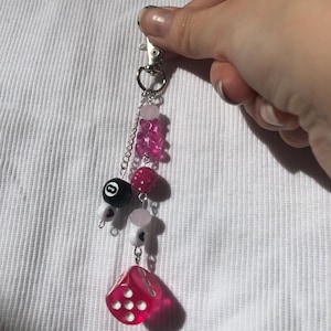 Porte-clés gothique rose