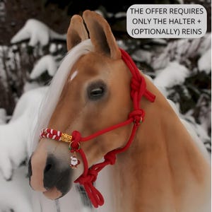 Ornamental Halter Set for Hobby Horse – A4 – No Horse Included – Optional Reins – Custom Tack – Great Gift Idea for Kids Handmade