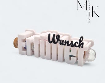 Wish-fulfilling money gift with test tube – Personal money gift, lucky charm, gift idea for birthdays & special occasions