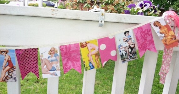 Items Similar To Pin Up Party Time 3 Ft Banner By Oversoul On Etsy