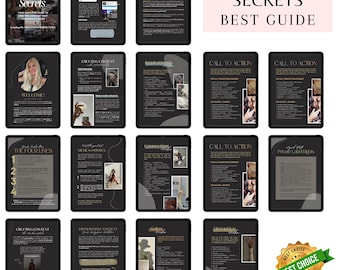 Social Media Secrets Guide | Content Creation and Engagement Tips | Social Media Strategy Ebook | Viral Growth Planner for Creators Coaches