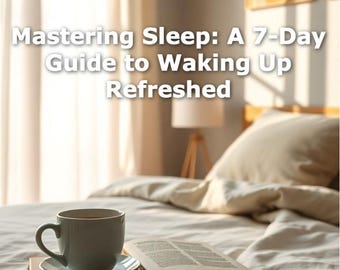 Mastering Sleep: 7-Day Guide to Better Rest | How To Wake Up Every Morning Refreshed | Sleep Routine, Insomnia Help & Wellness PDF Download