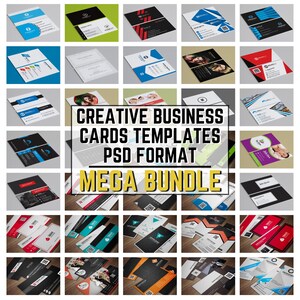 Business Card PSD Templates | Creative Business Cards Mega Bundle Editable