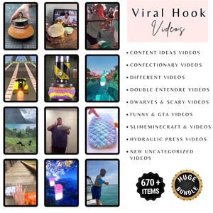 Viral Hook Video Bundle | 670+ Short Clips for TikTok, Reels & Shorts | Trending Ideas For Content Creators