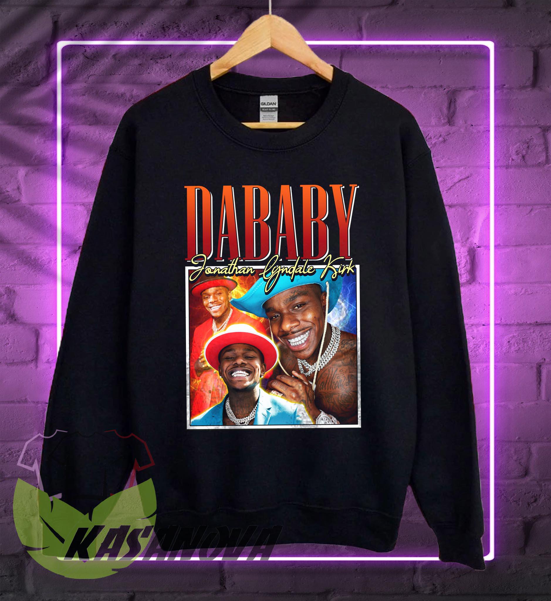Dababy Rapper T-shirt: 90s Retro Hip Hop Music Merch Shirt, Sweatshirts ...