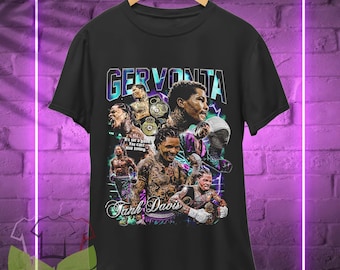 Camiseta Gervonta Tank Davis: Merchandising de leyenda del boxeo, camiseta estilo retro de los 90, sudadera con capucha