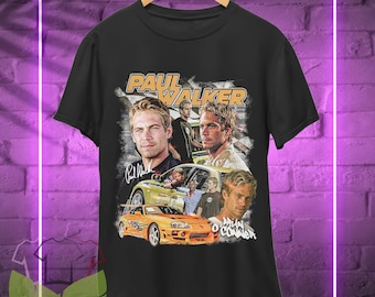 Camiseta de Paul Walker: Camiseta retro de la película Rápidos y Furiosos, sudadera con capucha