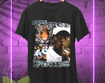 Tiger Woods T-Shirt: Master Golf Champion Fan Merch, 90s Retro Style Shirt, Sweatshirts Hoodie