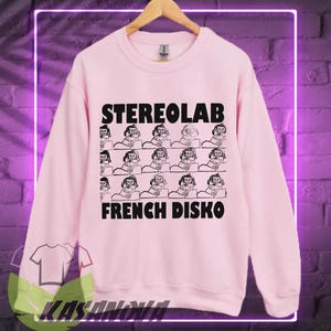 Stereolab T Shirt - French Disko, 90s Retro Avant Pop Band Music Merch T-Shirt