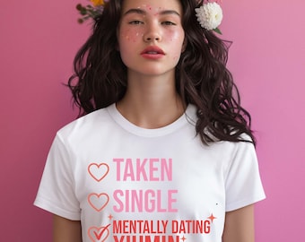 T-shirt Mentally Dating Xiumin EXO, T-shirt graphique K-Pop