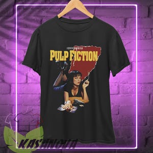 T-shirt Pulp Fiction Uma Thurman : chemise merch rétro des années 90, sweat-shirt à capuche