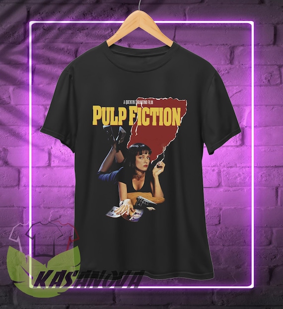Pulp Fiction Uma Thurman T-shirt: 90s Retro Movie Merch Shirt 