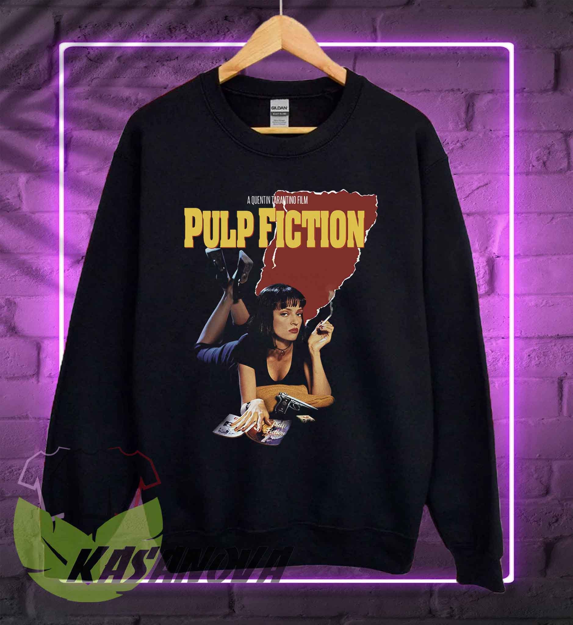 Pulp Fiction Uma Thurman T-shirt: 90s Retro Movie Merch Shirt 