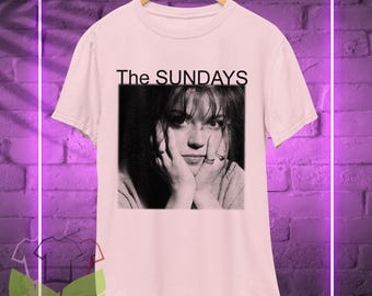 Camiseta The Sundays: Camiseta com capuz e moletom retrô de banda de rock alternativo dos anos 90