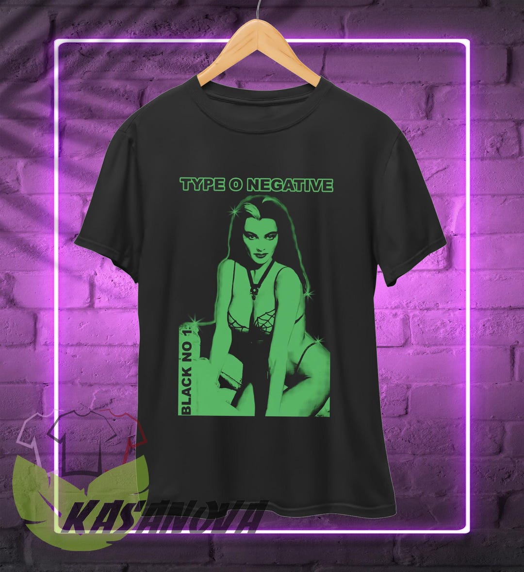 T-shirt Type O Negative « WITH MY BLOOD » - Homme - 100% Coton - Licencié Officiel - Tailles S à 2XL