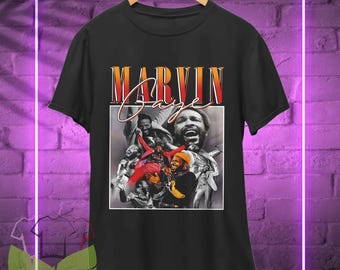 Camiseta de Marvin Gaye, merchandising de música retro R&B y jazz, sudaderas con capucha