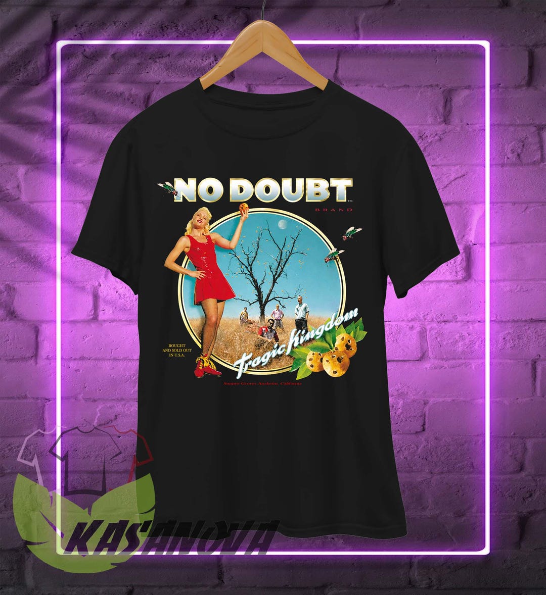 No Doubt Shirt, 1997 Tragic Kingdom T-shirt, Music Band Apparell
