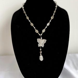 vintage butterfly necklace
