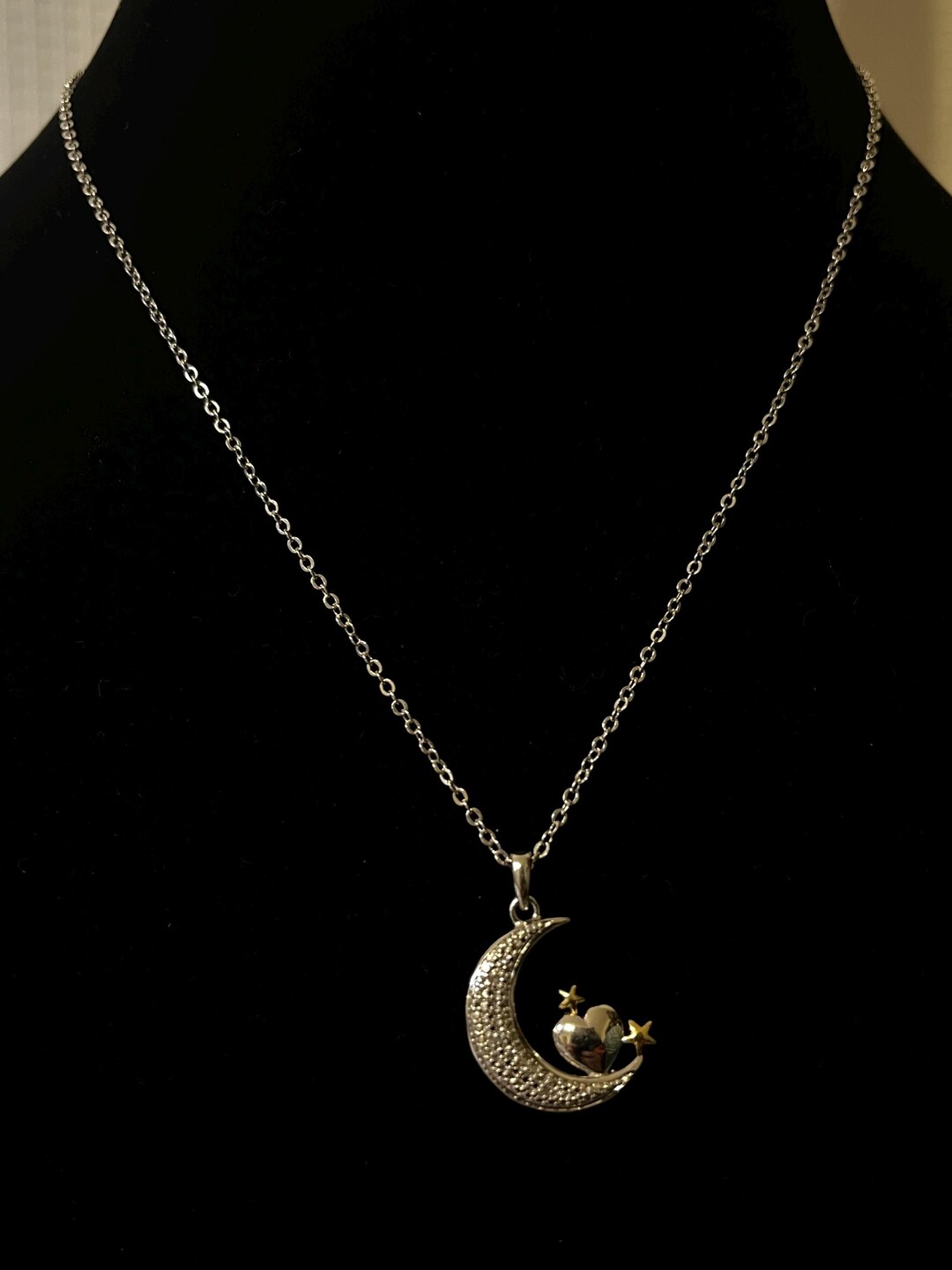 My Granddaughter, I Love You to the Moon and Back Diamond Pendant - Etsy