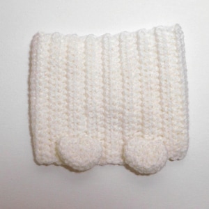 Gehäkelte Haustier Eisbär Snood