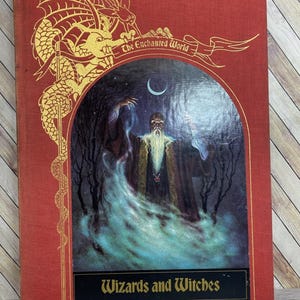 Vintage Fantasy-Buch Zauberer und Hexen 1984 Time Life Hardcover Illustrierte Folklore Okkulte Magie Paranormal Sammleredition