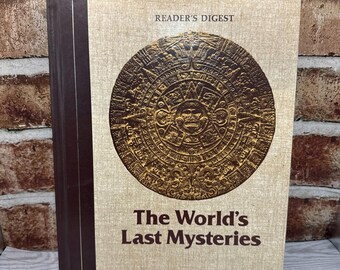 El último libro de misterios del mundo: Readers Digest 1978, ilustrado, tapa dura, misterios sin resolver, historia paranormal.