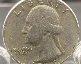1967 年、ミントマークなしワシントン クォーター コイン (米国