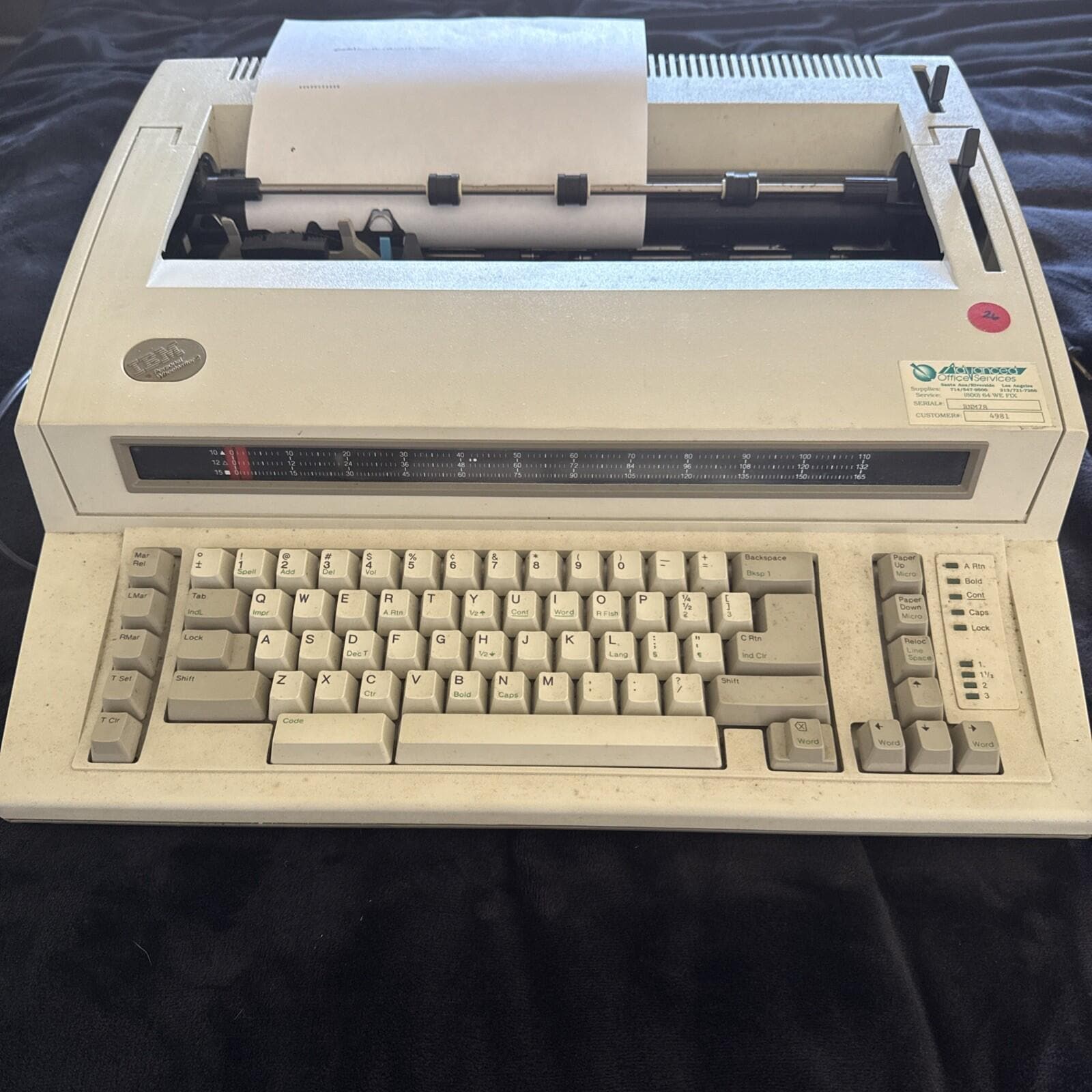 エレクトリックタイプライター Electric ibm typewriter - Etsy 日本
