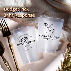 Bicchieri personalizzati, bicchieri glassati con stampa personalizzata, bicchieri di plastica personalizzati per feste, bicchieri per matrimoni all'ingrosso, bomboniere personalizzate con bicchieri di plastica per matrimoni