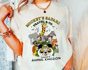 Mickey and Friends Safari Shirt, Disney Animal Kingdom Shirt, Mickey's Safari Travel Co Shirt, Disneyland Vacation Tee, Disney Group Shirt
