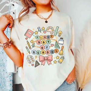 Happy First Day of School Shirt, School Teacher Life Shirt, 1st Day of School Shirt, Teacher Appreciation Gift, Back to School Shirt