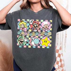 Vintage Super Mario Shirt, The Super Mario Bros Movie, Mario Trip T-Shirt, Cute Super Mario, Retro Mario 1985 Tee, Family Trip Shirt