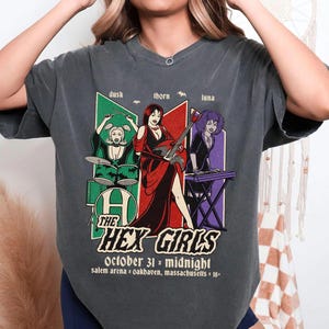 The Hex Girls Shirt, The Hex Girls Rock Band Shirt, Halloween Retro 90s T-Shirt, Spooky Season Shirt, The Hex Girls Lover Gift