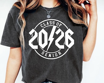 Chemise senior promotion 2026, t-shirt graphique de la rentrée scolaire