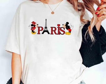 Disney Paris Shirt, Mickey Minnie Eiffel Tower Shirt, Disneyland Paris Vacation Shirt, Family Matching Paris Shirt, Disney Trip Shirt