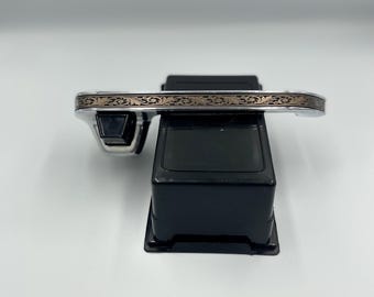 Square Body 73-87 Door Handle Inserts Western Black and Bronze