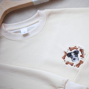 Sudadera con capucha o sudadera con corona floral bordada personalizada para mascotas, camiseta con retrato de gato personalizado, camiseta con cara de mascota personalizada, regalo conmemorativo para mascotas