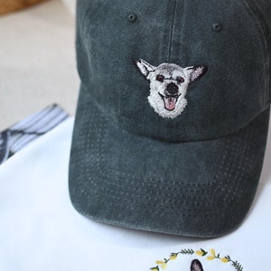 Personalisierter Haustier Hut mit Foto, Personalisierter Haustier Portrait Hut, Benutzerdefinierte Hund / Katze Baseballkappe, Geschenk für Tierliebhaber, Hund Mama Papa Geschenk