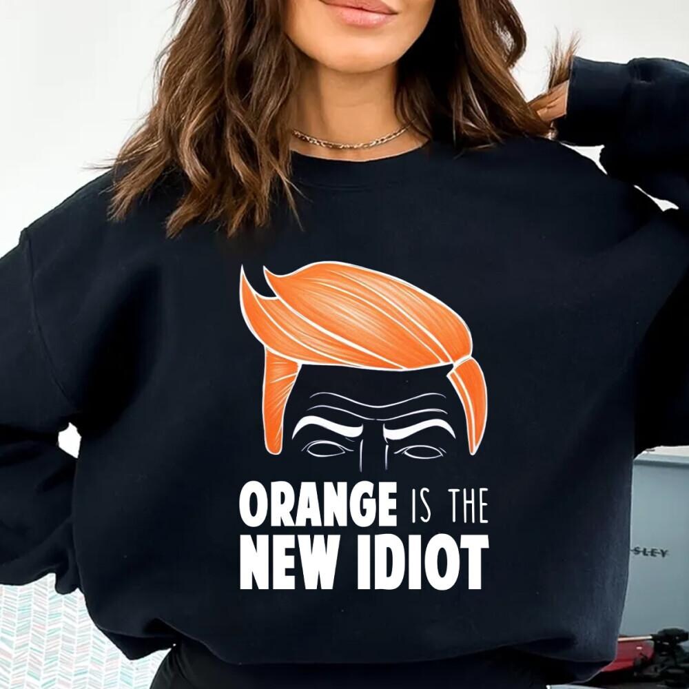 Orange Is The New Idiot Png, Humorous Quote Shirt, Orange Fck, Funny Png, Digital File 12325Yp30