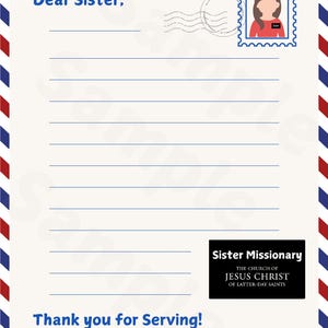 LDS Handgeschriebener Missionsbrief an Schwester