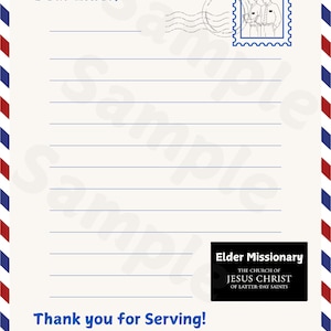 LDS Handgeschriebener Missionsbrief an Elder