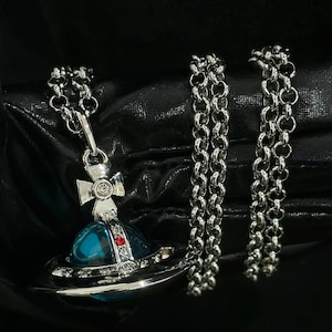 Vivienne westwood blue orb necklace - Etsy 日本