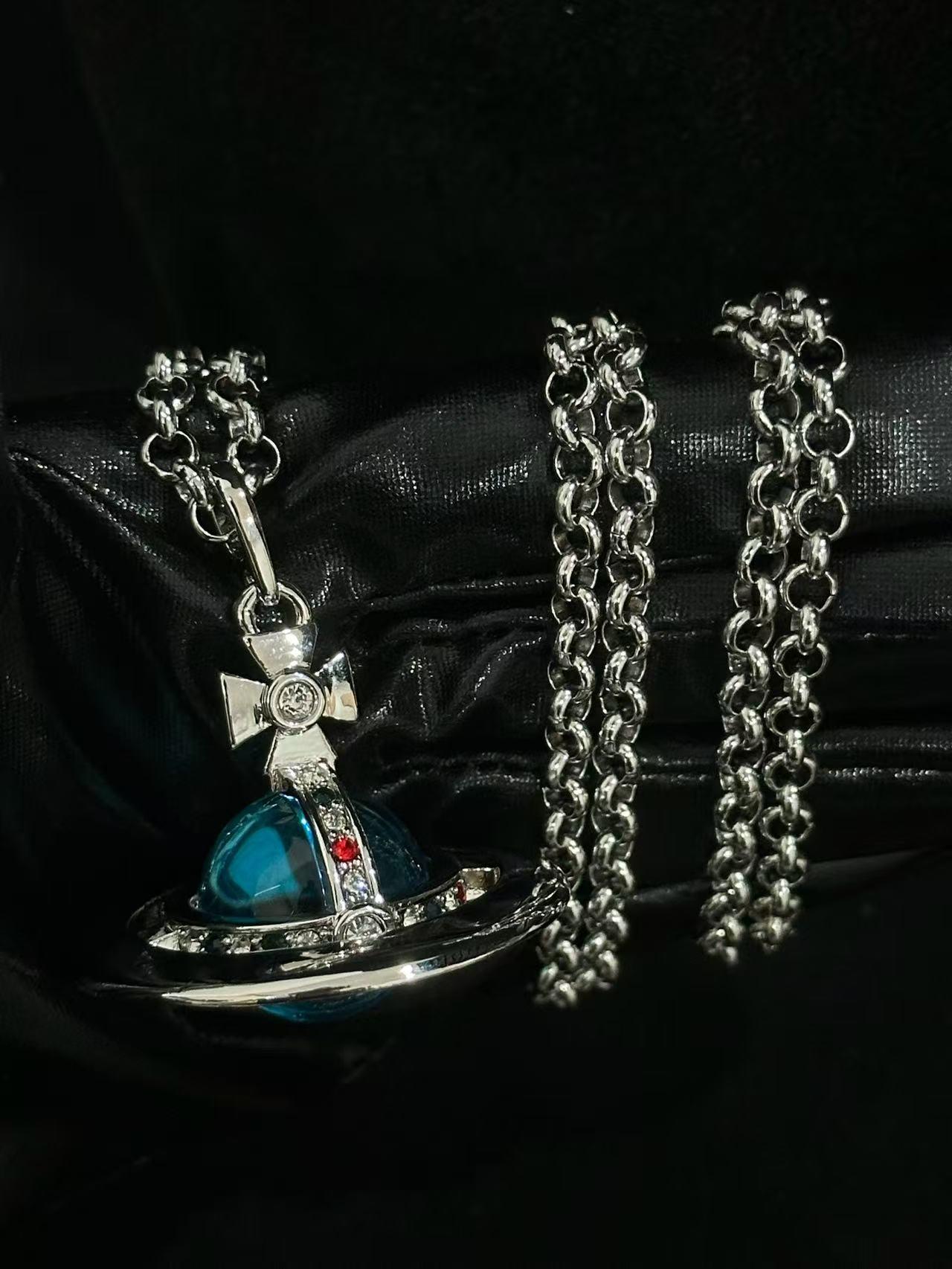 Black Vivienne Westwood Necklace Orb - Etsy Canada
