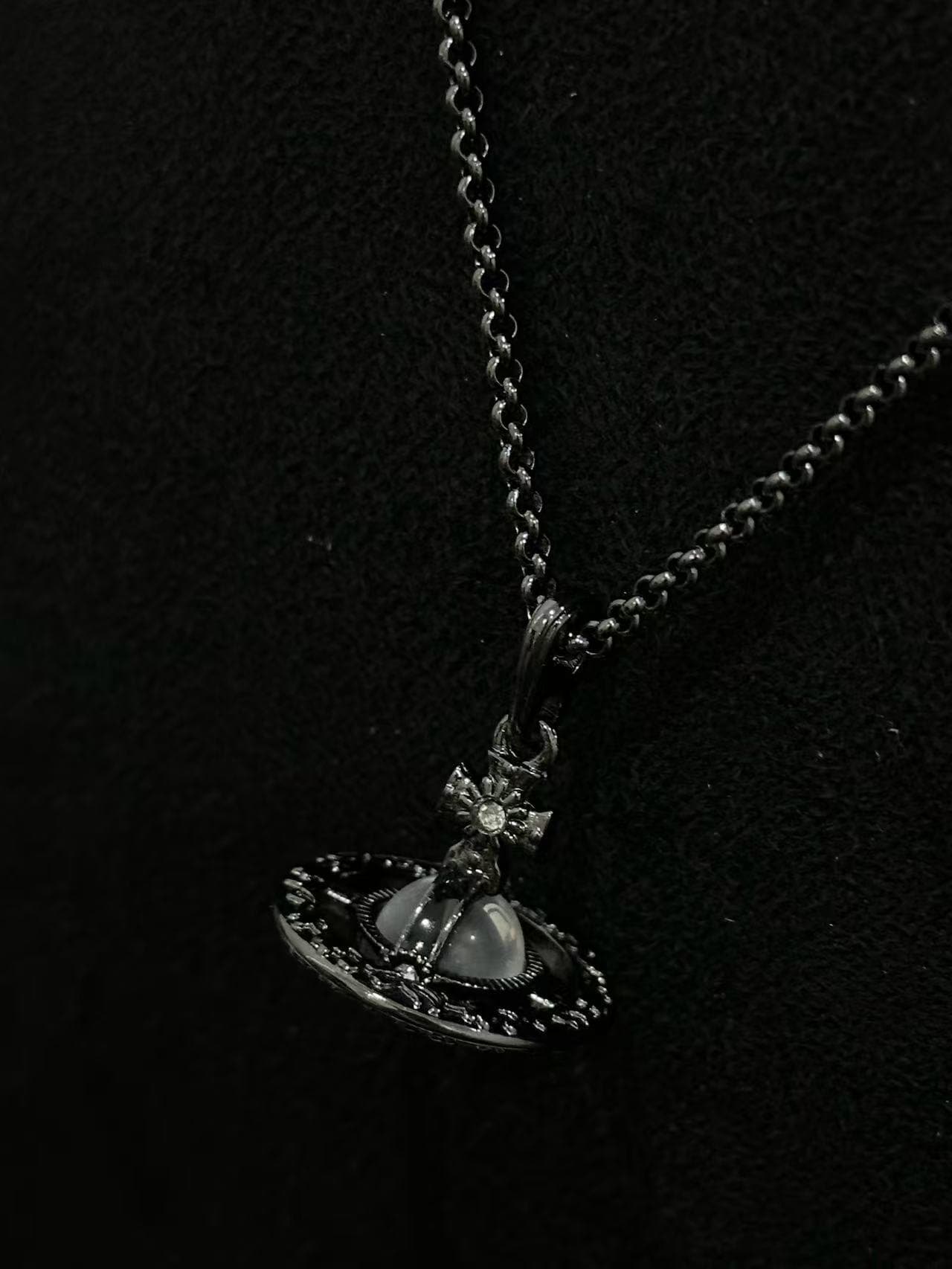 Vivienne Westwood Necklace Orb Black - Etsy Canada