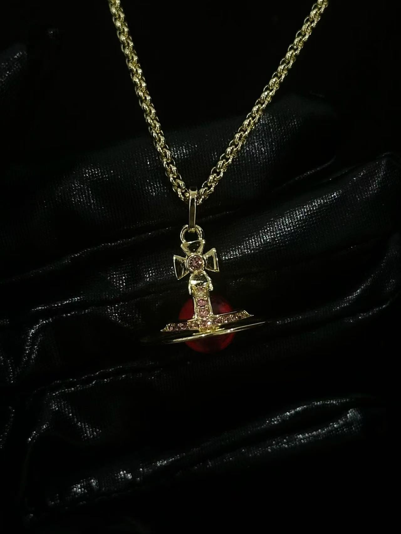Vivienne westwood red heart necklace - Etsy 日本
