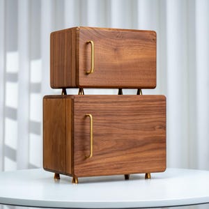 Massivholz Schmuckschatulle mit Schubladen, individuell gravierter Schmuckschatulle handgefertigt, Geschenk für Freundin, Luxusschmuckaufbewahrung, Geschenke für sie