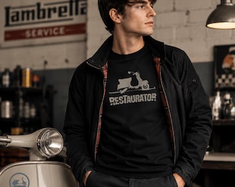 Restorer Scooter Rider T-Shirt | Italian Scooterist Unisex Tee | Scooter Gift | Classic Scooter Rider Shirt | Air Intake
