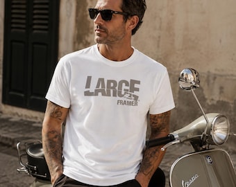 LargeFramer Scooter Fahrer T-Shirt | Italian Scooterist Unisex Tee |  Motorroller Geschenk | Classic Scooter Rider Shirt | Falschluft