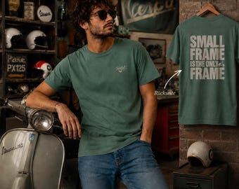 Only Smallframe T-Shirt for Men, Women, and Unisex | Italian Style Scooter Shirt | Two Stroke Gift for Scooter Riders | False Air Streetwear